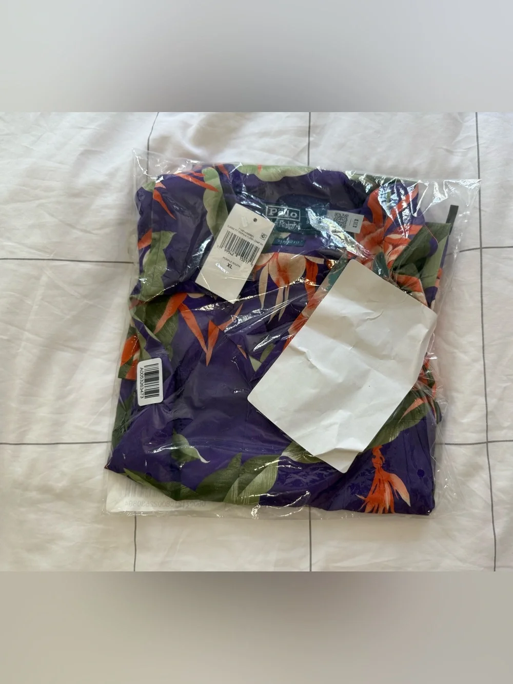 Polo Ralph Lauren Classic Fit Tropical Floral Camp Shirt Purple South Floral XL